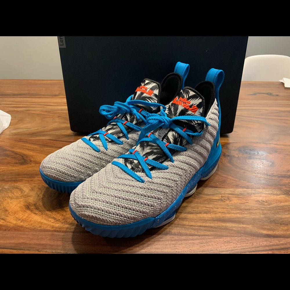 Nike Lebron XVI 16 GS South Beach Light Bone - Picture 2 of 6